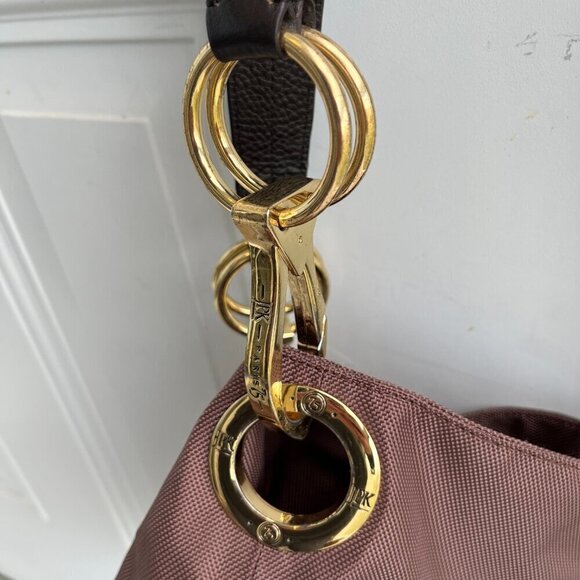 JPK Paris Bucket Bag Snap Closure Functional Pockets Removable Strap Brown W OS - Picture 13 of 15